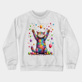 Carnival Cat Crewneck Sweatshirt